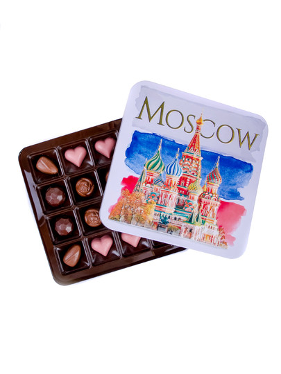 TM LORD Конфеты шоколадны MOSCOW(металлическая коробка)195г) в Братске