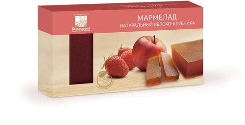  Мармелад пластовый 210г Яблоко-Клубника в Братске